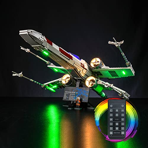 LocoLee Led Licht Set Kompatibel mit Lego X-Wing Starfighter, Led Beleuchtungs Set Compatible with Lego 75355 Star Wars X-Wing - Nur Lichter Set, Kein Modell (Fernbedienung Version) von LocoLee