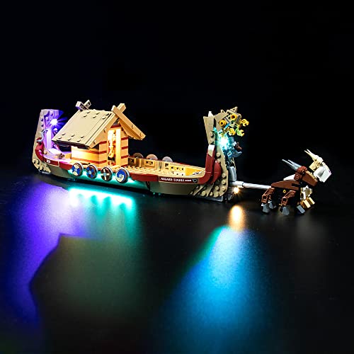 Led Licht Set für Lego Ziegenboot, Led Beleuchtungs Set für Lego 76208 Marvel The Goat Boat - Nur Lichter-Set, Kein Lego-Modell von LocoLee