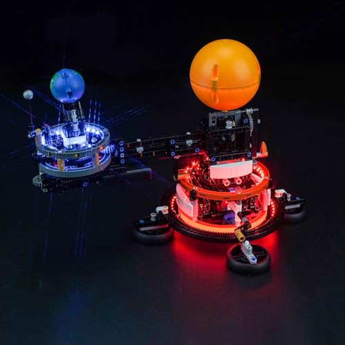 LocoLee Led Licht Kompatibel mit Lego Sonne Erde Mond Modell- Compatible with Lego Sonne Erde Mond Modell 42179 Bausteinen Modell (Nur Lichter Set - Kein Modell) von LocoLee