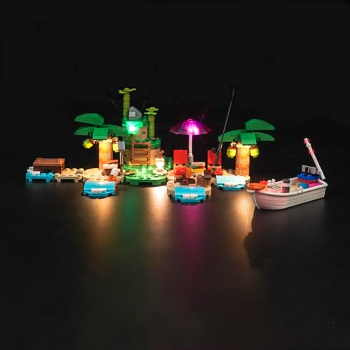 Licht Set für Lego Animal Crossing Käptens Insel-Bootstour 77048, Nur Lichter Set - Kein Modell, Licht Beleuchtungs Set für Lego 77048 Käptens Insel-Bootstour von LocoLee