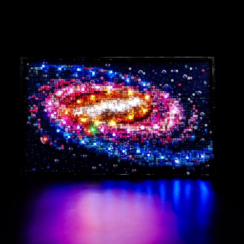 LocoLee Licht Kompatibel mit Lego Art Die Milchstraßen Galaxie 31212, Nur Lichter Set Kein Modell, Beleuchtung Set Compatible with Lego Milky Way Galaxy von LocoLee