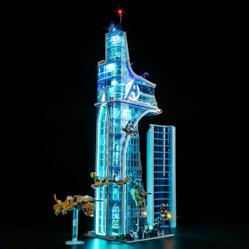 Licht Set für Lego Avengers Tower, Led Beleuchtungs Set für Lego 76269 Marvel Avengers Tower - Nur Lichter Set, Kein Modell (Standard Version) von LocoLee