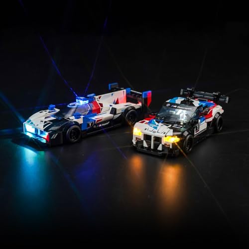 Licht Kompatibel mit Lego BMW M4 GT3 & BMW M Hybrid V8 (Kein Lego-Modell), BeleuchtungSet Compatible with Lego 76922 Speed Champions von LocoLee