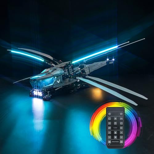 LocoLee Licht Kompatibel mit Lego Dune Atreides Royal Ornithopter, Nur Lichter Set - Kein Modell, Fernbedienung Version Licht BeleuchtungSet Compatible with Lego 10327 Dune Atreides Royal Ornithopter von LocoLee