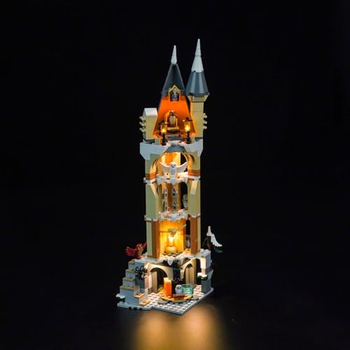 LocoLee Licht Kompatibel mit Lego Eulerei auf Schloss Hogwarts 76430, Nur Lichter Set - Kein Modell, Licht BeleuchtungSet Compatible with Lego 76430 Eulerei auf Schloss Hogwarts von LocoLee