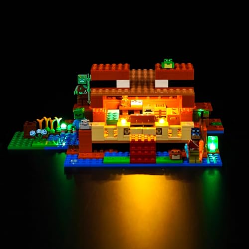 LocoLee Licht Kompatibel mit Lego Frog House, Nur Lichter Set - Kein Modell, Licht BeleuchtungSet Compatible with Lego 21256 Minecraft The Frog House LocoLee Licht Kompatibel mit Lego Frog House, Nur Lichter Set - Kein Modell, Licht BeleuchtungSet Compatible with Lego 21256 Minecraft The Frog House von LocoLee