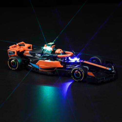 Licht Set für Lego McLaren Formel-1 Rennwagen, Nur Lichter Set - Kein Modell, Licht BeleuchtungSet für Lego 76919 Speed Champions 2023 McLaren Formula 1 Race Car von LocoLee