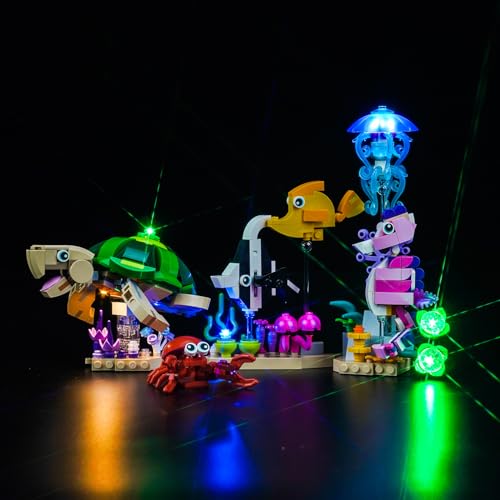 Licht Set für Lego Meerestiere 31158, Nur Lichter Set - Kein Modell, Licht BeleuchtungSet für Lego 31158 Meerestiere von LocoLee