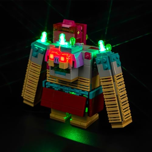 Licht Set für Lego Minecraft Legends Showdown mit dem Verschlinger, Nur Lichter Set - Kein Modell, Licht BeleuchtungSet für Lego 21257 Showdown mit dem Verschlinger von LocoLee
