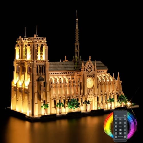 LocoLee Licht Kompatibel mit Lego Notre-Dame de Paris, Nur Lichter Set- Kein Modell, Licht Beleuchtung Set Compatible with Lego 21061 Notre-Dame de Paris LocoLee Licht Kompatibel mit Lego Notre-Dame de Paris, Nur Lichter Set- Kein Modell, Licht Beleuchtung Set Compatible with Lego 21061 Notre-Dame de Paris von LocoLee