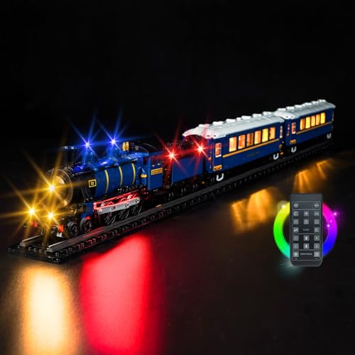 LocoLee Licht Kompatibel mit Lego Orient Express Train (Kein Lego-Set), Licht BeleuchtungSet Compatible with Lego 21344 Ideas The Orient Express Train (Fernbedienung Version) von LocoLee