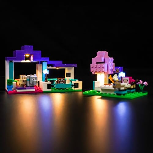 Licht Set für Lego Tierheim, Nur Lichter Set - Kein Modell, Licht BeleuchtungSet für Lego 21253 Minecraft The Animal Sanctuary von LocoLee