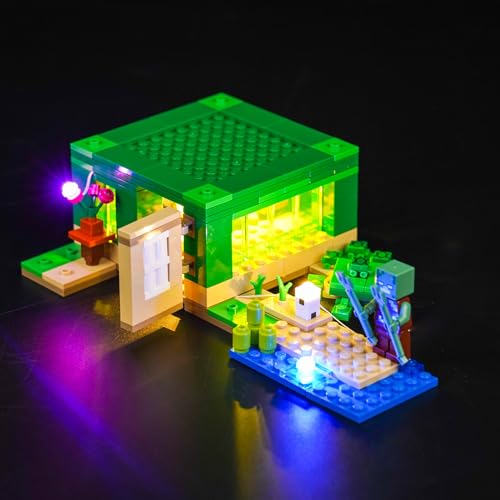Licht Set für Lego Turtle Beach House, Nur Lichter Set - Kein Modell, Licht BeleuchtungSet für Lego 21254 Minecraft The Turtle Beach House von LocoLee
