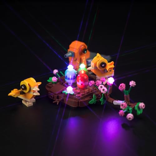 Licht Set für Lego Vogelnest Set, Nur Lichter Set - Kein Modell, Licht BeleuchtungSet für Lego 40639 Bird’s Nest von LocoLee