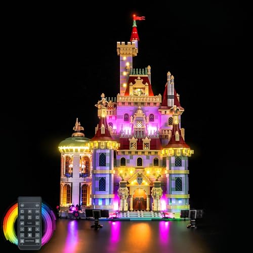 LocoLee FV - Licht Set Kompatibel mit Lego 43263 Beauty and The Beast Castle - Nur das Licht - Set, kein Modell, Dekorative Beleuchtung Set Compatible with Lego Die Schöne und das Biest 43263 von LocoLee