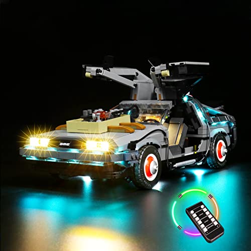 LocoLee Led Licht Set Kompatibel mit LEGO 10300 Zurück in die Zukunft, Led Beleuchtungs Set Compatible with LEGO Back to The Future Delorean - Nur Lichter-Set,Kein Modell (F V) von LocoLee