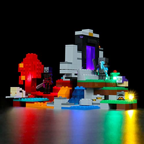 LocoLee Led Licht Set Kompatibel mit LEGO Das zerstörte Portal, Led Beleuchtungs Set Compatible with LEGO 21172 Minecraft Das zerstörte Portal - Nur Lichter-Set,Kein Modell LocoLee Led Licht Set Kompatibel mit LEGO Das zerstörte Portal, Led Beleuchtungs Set Compatible with LEGO 21172 Minecraft Das zerstörte Portal - Nur Lichter-Set,Kein Modell von LocoLee
