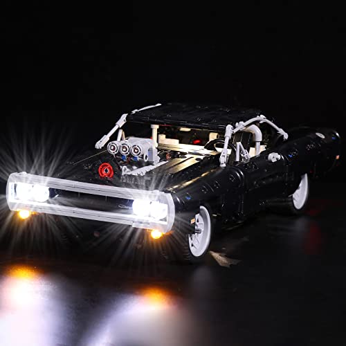 LocoLee Led Licht Set Kompatibel mit LEGO Dom's Dodge Charger,Dekorations Led Beleuchtungs Set Compatible with LEGO 42111,Nur Lichter-Set,Kein Modell (Standard Version) von LocoLee