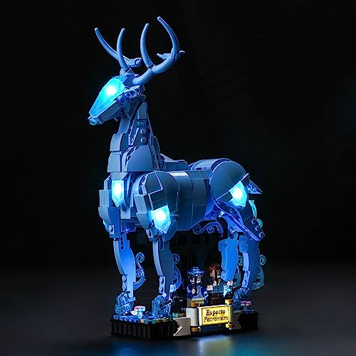 LocoLee Led Licht Set Kompatibel mit Lego Expecto Patronum Hirsch, Led Beleuchtungs Set Compatible with Lego 76414 - Nur Lichter Set, Kein Modell (Action Control Version) von LocoLee