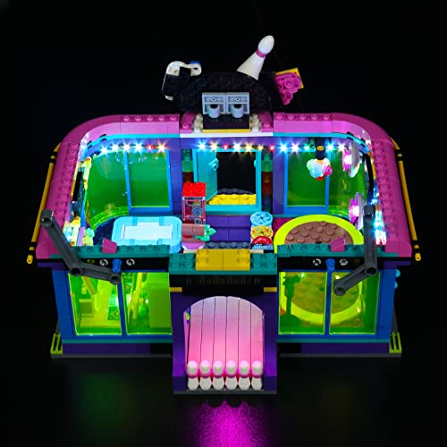 LocoLee Led Licht Set Kompatibel mit LEGO Friends Rollschuhdisco, Led Beleuchtungs Set Compatible with LEGO 41708 Friends Rollschuhdisco Roller Disco Arcade - Nur Lichter-Set, Kein Modell-Modell von LocoLee