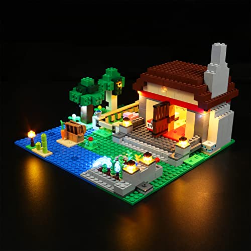 LocoLee Led Licht Set Kompatibel mit LEGO Minecraft Crafting-Box, Led Beleuchtungs Set für Minecraft 21161 Minecraft Die Crafting-Box 3.0 - Nur Lichter Set, Kein Modell LocoLee Led Licht Set Kompatibel mit LEGO Minecraft Crafting-Box, Led Beleuchtungs Set für Minecraft 21161 Minecraft Die Crafting-Box 3.0 - Nur Lichter Set, Kein Modell von LocoLee