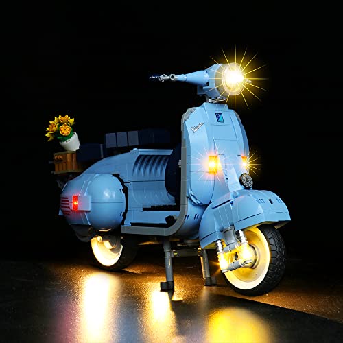 LocoLee Led Licht Set Kompatibel mit LEGO Vespa 125, Led Beleuchtungs Set Compatible with LEGO 10298 Vespa 125 Vintage Roller - Nur Lichter-Set,Kein Modell (Standard Version) von LocoLee