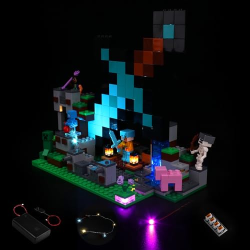 LocoLee LED Licht Kit Kompatibel mit Lego 21244 Minecraft Schwert-Außenposten (KEIN Modell, nur Licht Kit), Licht Kompatibel mit Lego 21244 für Fans - Keine LEGO's mit Licht Kit LocoLee LED Licht Kit Kompatibel mit Lego 21244 Minecraft Schwert-Außenposten (KEIN Modell, nur Licht Kit), Licht Kompatibel mit Lego 21244 für Fans - Keine LEGO's mit Licht Kit von LocoLee
