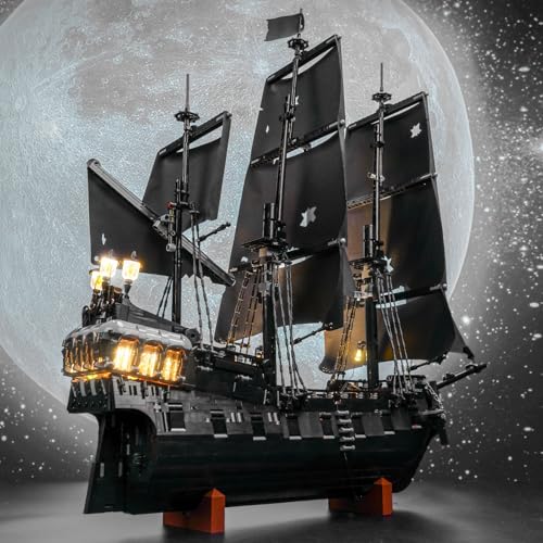 LocoLee Licht Kit Kompatibel mit Lego 10365 Captain Jack Sparrow's Pirate Ship (Kein - Lego-Set) Fernbedienung Dekorative Beleuchtung Set Compatible with Lego Sparrows Piratenschiff von LocoLee