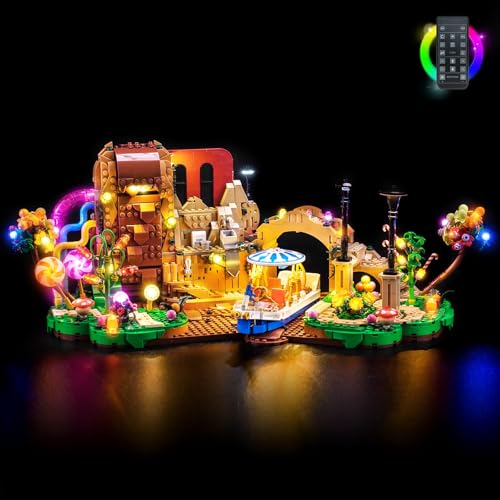 LocoLee Licht Kit Kompatibel mit Lego 21360 Willy Wonka & The Chocolate Factory (Kein - Lego-Set) Fernbedienung Dekorative Beleuchtung Set Compatible with Lego Willy Wonka und die Schokoladenfabrik von LocoLee