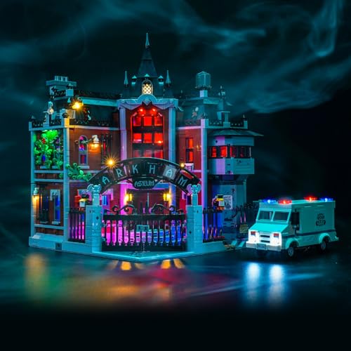 LocoLee Licht-Kit Kompatibel mit Lego 76300 Arkham Asylum (Kein - Lego-Set) Dekorative Beleuchtung Set Compatible with Lego Arkham Asylum von LocoLee