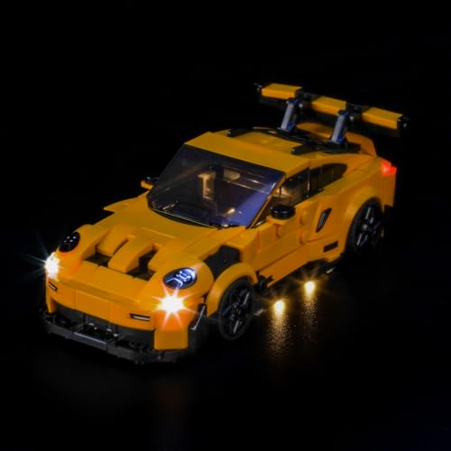 LocoLee Licht Kit Kompatibel mit Lego 77239 Porsche 911 GT3 RS Super Car (Kein - Lego-Set) Upgrade-Version Dekorative Beleuchtung Set Compatible with Lego Porsche 911 GT3 RS Supersportwagen von LocoLee