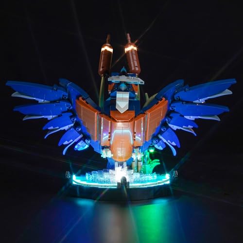 LocoLee Licht Kompatibel mit Lego Eisvogel, Nur Lichter Set - Kein Modell, Licht BeleuchtungSet Compatible with Lego 10331 Kingfisher Bird von LocoLee