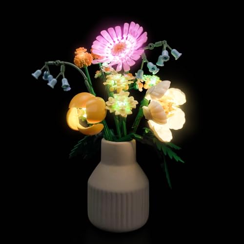 LocoLee Licht Set Kompatibel mit Lego 10347 Petite Sunny Bouquet - Nur das Licht Set, Dekorative Beleuchtung Set Compatible with Lego 10347 Botanical Collection Kleiner Sommerstrauß von LocoLee
