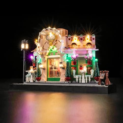 LocoLee Licht Set Kompatibel mit Lego 10362 Französisches Café, Nur Lichter Set, Licht Beleuchtung Set Compatible with Lego French Café 10362 (Nicht enthalten Modellset) von LocoLee