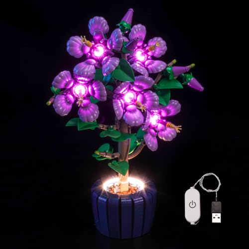 LocoLee Licht Set Kompatibel mit Lego 10372 Hibiscus (Kein Lego-Set), Dekorative Beleuchtung Set Compatible with Lego The Botanical Collection 10372 Hibiskus von LocoLee