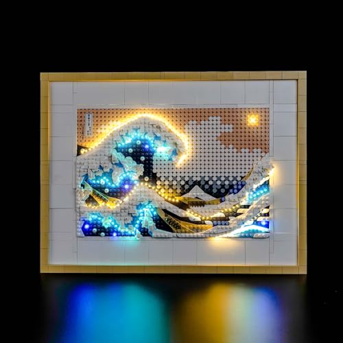 LocoLee Licht Set Kompatibel mit Lego 31208 Hokusai – The Great Wave - Nur das Licht - Set, kein Modell, Dekorative Beleuchtung Set Compatible with Lego The Great Wave 31208 Art LocoLee Licht Set Kompatibel mit Lego 31208 Hokusai – The Great Wave - Nur das Licht - Set, kein Modell, Dekorative Beleuchtung Set Compatible with Lego The Great Wave 31208 Art von LocoLee