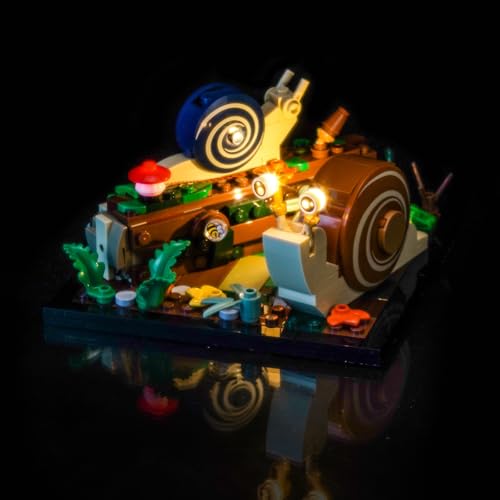 LocoLee Licht Set Kompatibel mit Lego 40788 Friendly Snails (Kein - Lego-Set) Dekorative Beleuchtung Set Compatible with Lego 40788 Niedliche Schnecken von LocoLee