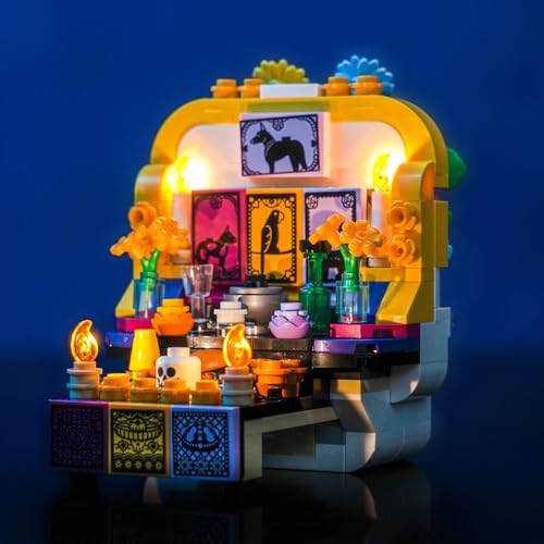 LocoLee Licht Set Kompatibel mit Lego 40811 Opferaltar (Kein - Lego-Set) Dekorative Beleuchtung Set Compatible with Lego 40811 Altar of the Dead von LocoLee