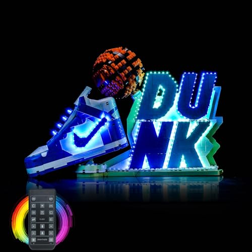 LocoLee Licht Set Kompatibel mit Lego 43008 Nike Dunk x (Kein - Lego-Set) Fernbedienung Dekorative Beleuchtung Set Compatible with Lego 43008 von LocoLee