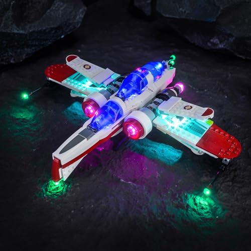 LocoLee Licht Set Kompatibel mit Lego 75402 ARC-170 Starfighter, Nur Lichter Set, Licht Beleuchtung Set Compatible with Lego 75402 (Nicht enthalten Modellset) von LocoLee