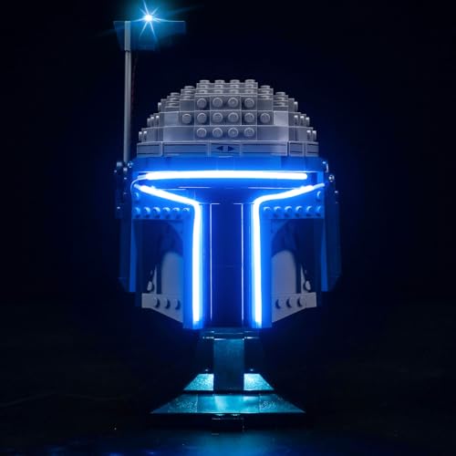 LocoLee Licht Set Kompatibel mit Lego 75408 Jango Fett Helmet (Kein Lego-Set), Dekorative Beleuchtung Set Compatible with Lego 75408 Jango Fett Helm von LocoLee