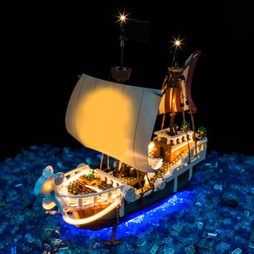 LocoLee Licht Set Kompatibel mit Lego 75639 The Going Merry Pirate Ship (Kein - Lego-Set) Fernbedienung Dekorative Beleuchtung Set Compatible with Lego Das Piratenschiff Flying Lamb von LocoLee
