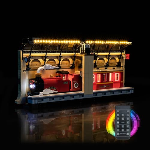 LocoLee Licht Set Kompatibel mit Lego 76450 Book Nook: Hogwarts Express (Kein - Lego-Set) Fernbedienung Dekorative Beleuchtung Set Compatible with Lego Hogwarts Express von LocoLee