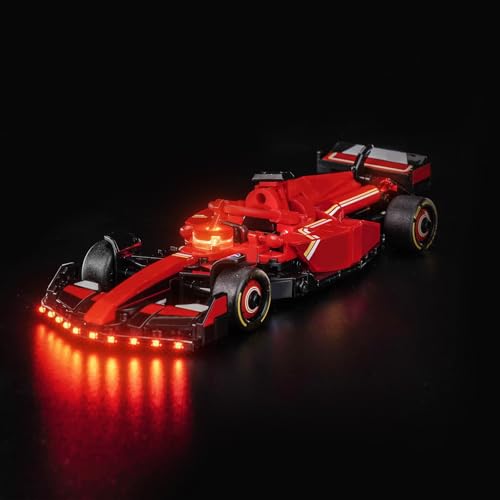 LocoLee Licht Set Kompatibel mit Lego 77242 Ferrari SF-24 F1 Rennauto Aktualisierte, Nur Lichter Set, Licht Beleuchtung Set Compatible with Lego Ferrari SF-24 F1 Race Car (Nicht enthalten Modellset) von LocoLee