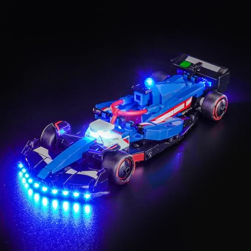 LocoLee Licht Set Kompatibel mit Lego 77246 Visa Cash App RB VCARB 01 F1 Rennauto, Nur Lichter Set, Licht Beleuchtung Set Compatible with Lego 77246 (Nicht enthalten Modellset) von LocoLee