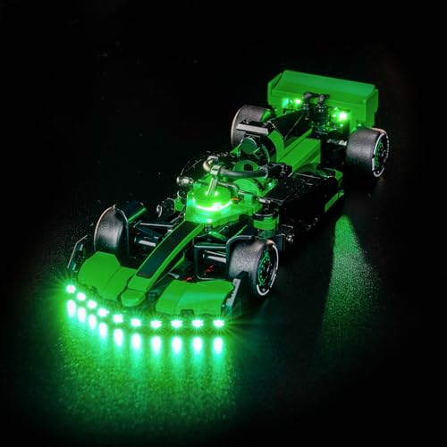 LocoLee Licht Set Kompatibel mit Lego 77247 Kick Sauber F1 Team C44 Rennauto, Nur Lichter Set, Licht Beleuchtung Set Compatible with Lego Kick Sauber F1 Team C44 Race Car (Nicht enthalten Modellset) von LocoLee