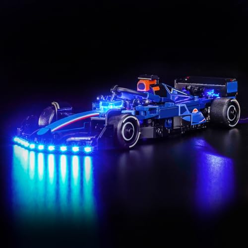 LocoLee Licht Set Kompatibel mit Lego 77249 Williams Racing FW46 F1 Rennauto, Nur Lichter Set, Licht Beleuchtung Set Compatible with Lego Williams Racing FW46 F1 Race Car (Nicht enthalten Modellset) von LocoLee