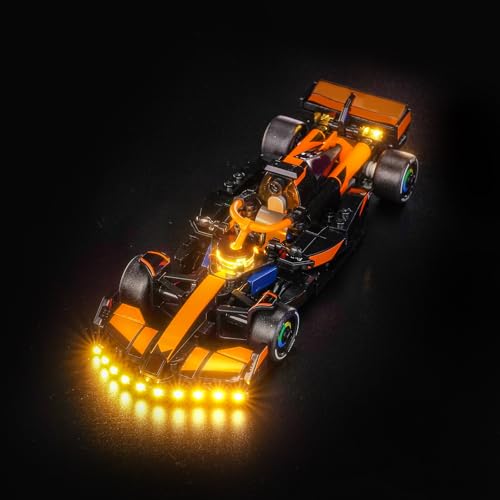 LocoLee Licht Set Kompatibel mit Lego 77251 McLaren F1 Team MCL38 Rennauto, Nur Lichter Set, Licht Beleuchtung Set Compatible with Lego McLaren F1 Team MCL38 Race Car (Nicht enthalten Modellset) von LocoLee