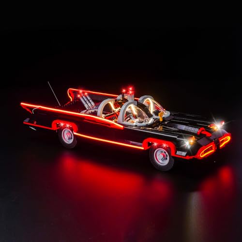 LocoLee Licht Set Kompatibel mit Lego 76328 Batmobil aus der 60er-Jahre-Fernsehserie, Nur Lichter Set, Licht Beleuchtung Set Compatible with Lego The Classic TV Series Batmobile von LocoLee