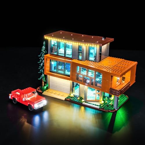 LocoLee Licht Set Kompatibel mit Lego 21354 Das Haus der Cullens aus Twilight, Nur Lichter Set, Licht Beleuchtung Set Compatible with Lego Twilight The Cullen House (Nicht enthalten Modellset) von LocoLee